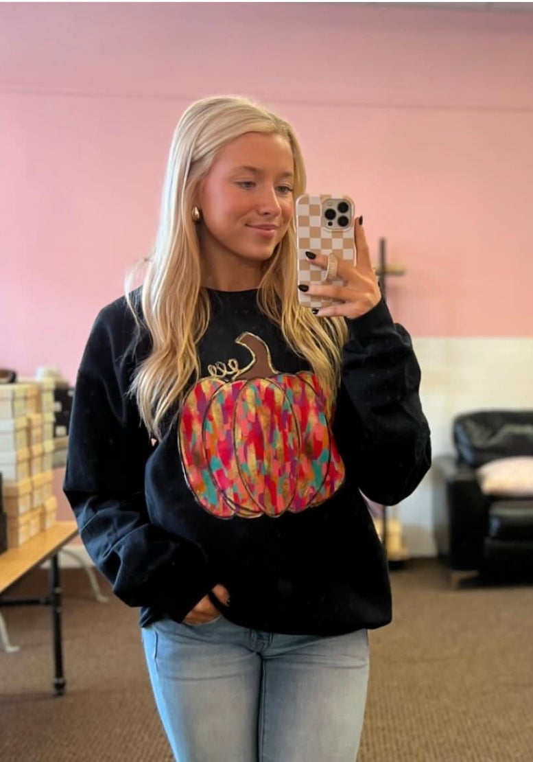 Colorful pumpkin Sweatshirt