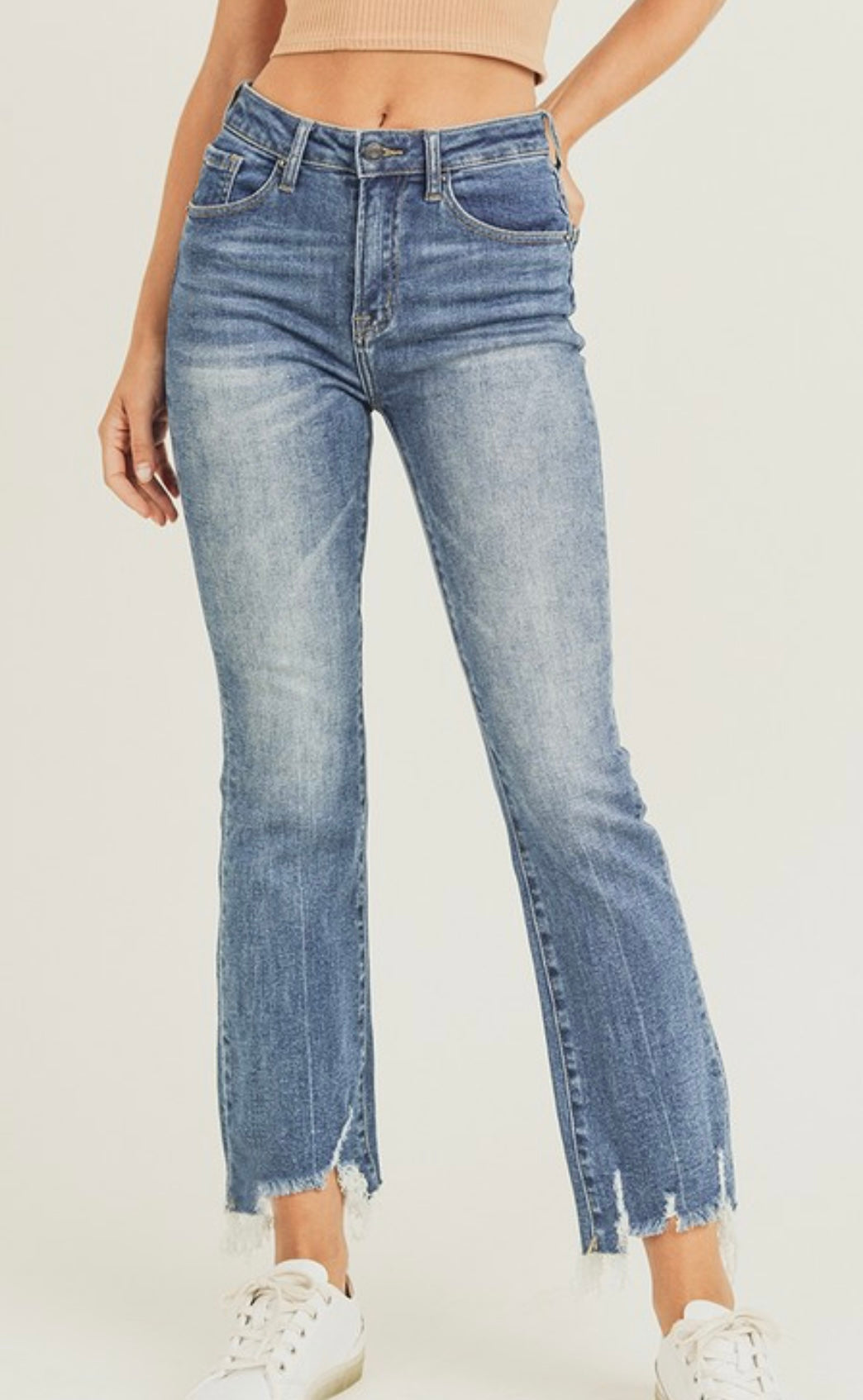 Frayed Ankle Helen Jeans