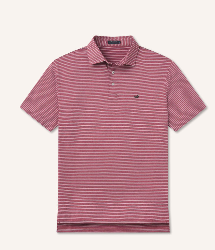 Southern Marsh Biloxi Heather Performance Polo