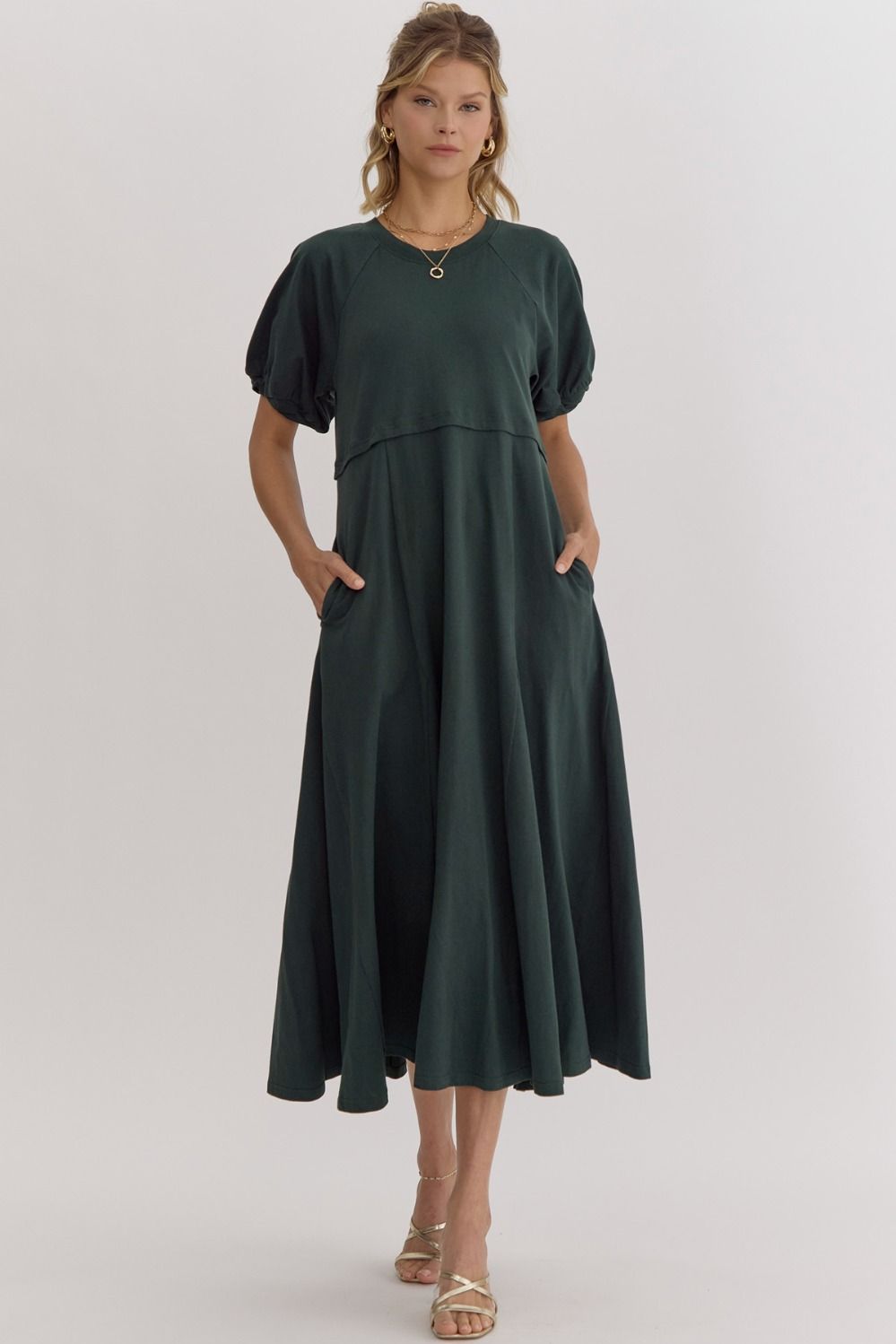 Forest Long T-shirt Dress