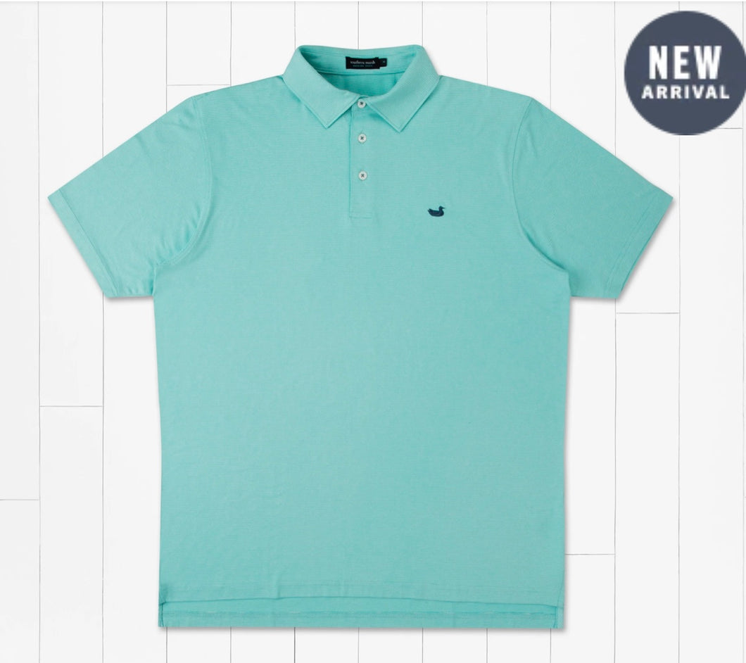 Southern Marsh Biscayne Heather Performance Polo