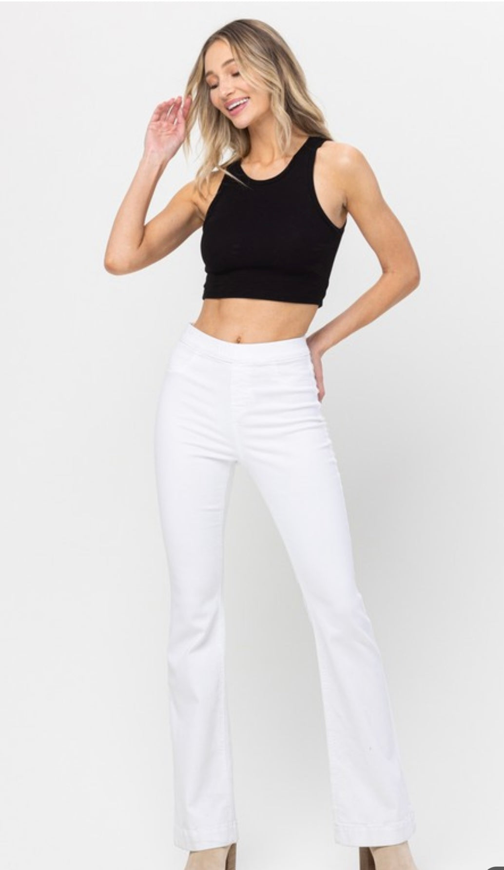 White Pull On Payton Pants